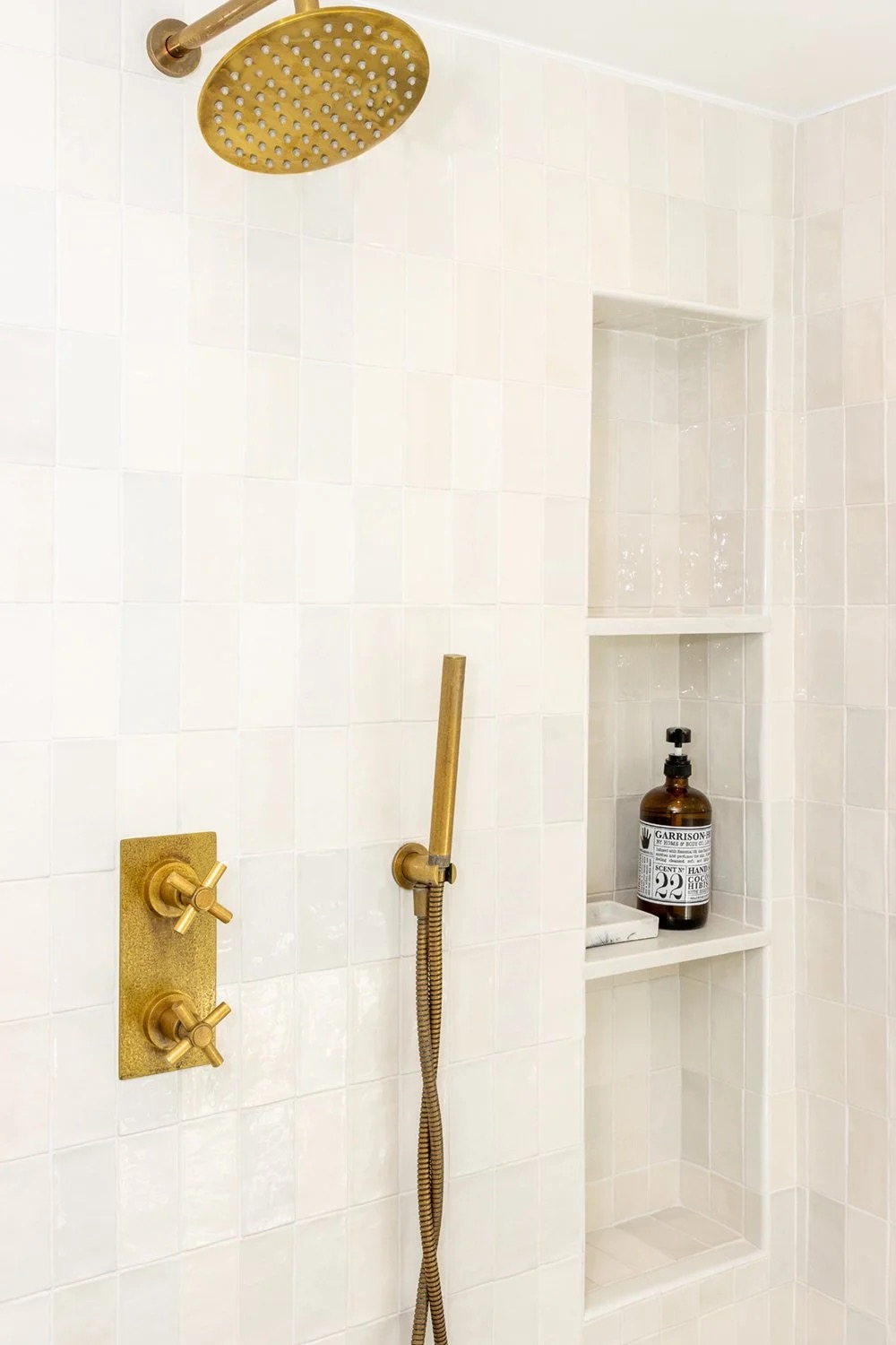 Saddle House, shower fixtures detail in the project by KADI Design